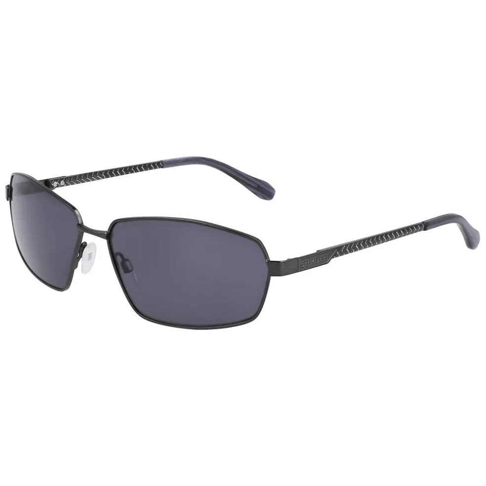 Spyder Eyewear|Eyewear*Angular Narrow Rectangle Sunglasses - GRAPHITE