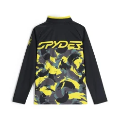 Spyder Layers*Boys Camo Half Zip - Acid Yellow ACIDYELLOW