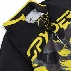 Spyder Layers*Boys Camo Half Zip - Acid Yellow ACIDYELLOW