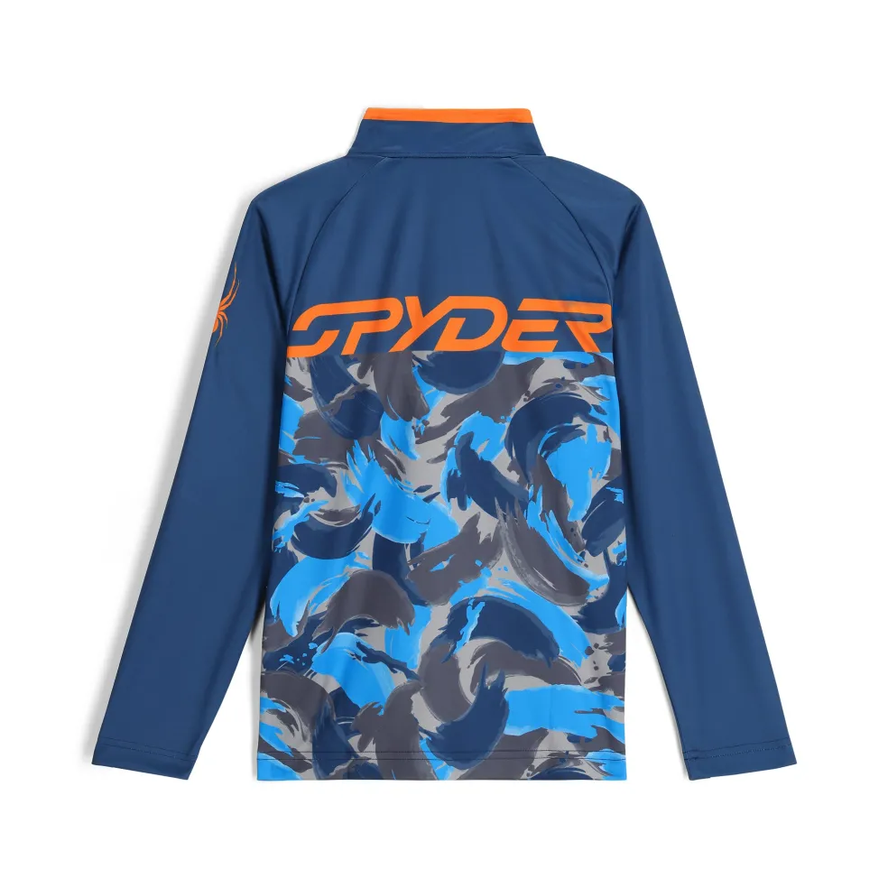 Spyder Layers*Boys Camo Half Zip - True Navy TRUENAVY