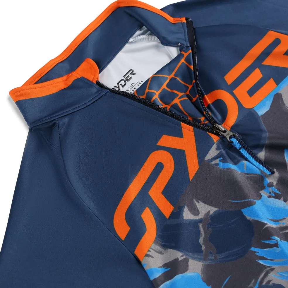Spyder Layers*Boys Camo Half Zip - True Navy TRUENAVY