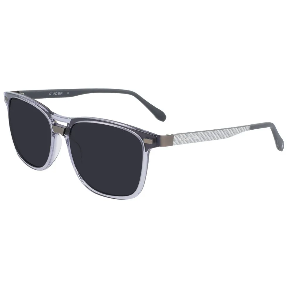 Spyder Eyewear|Eyewear*Double Bridge Square Sunglasses - GRAPHITE