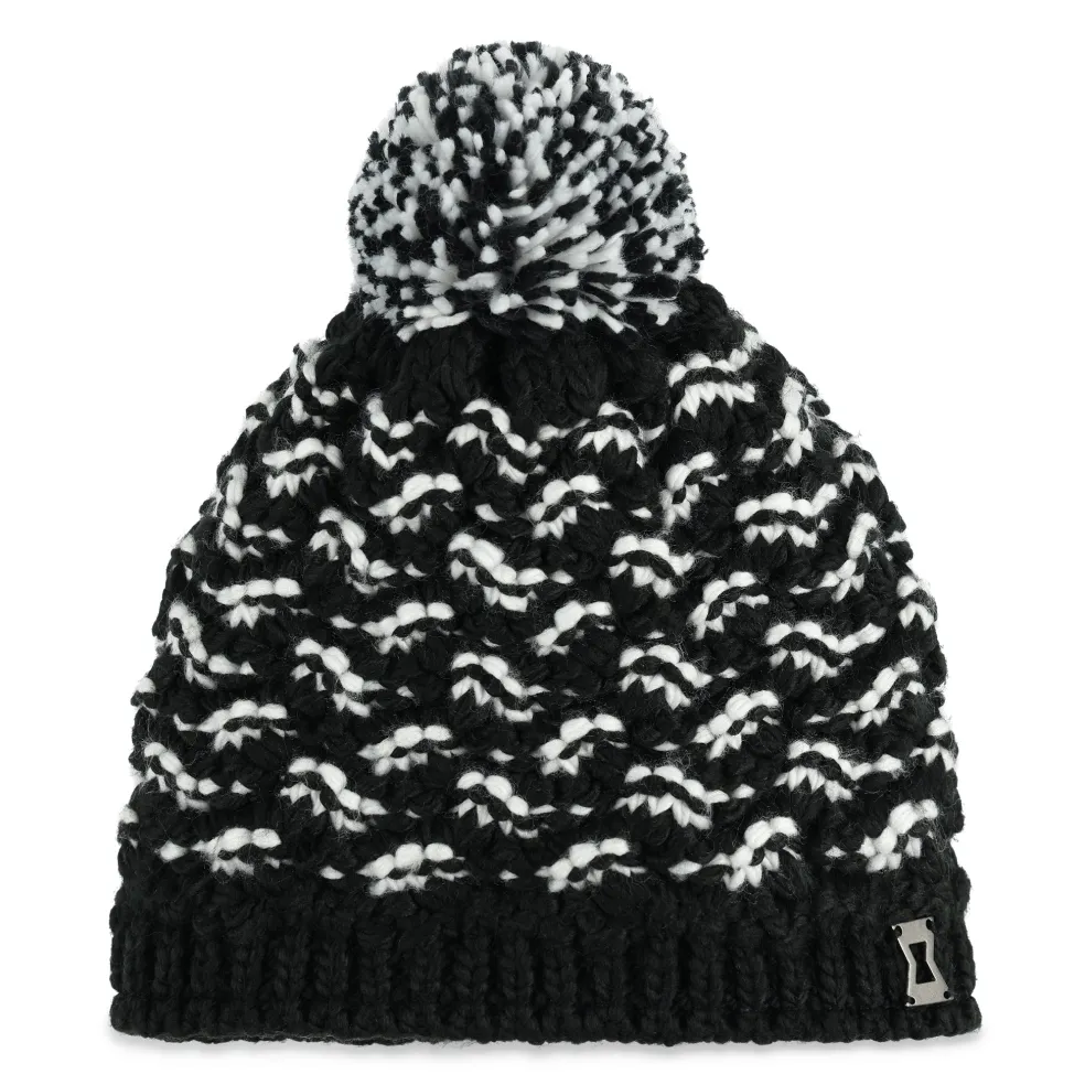 Spyder Hats*Girls Brrr Berry Pom - BLACK