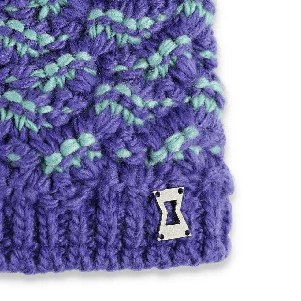 Spyder Hats*Girls Brrr Berry Pom - Purple Flash PURPLEFLASH