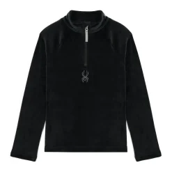 Spyder Fleece*Girls Shimmer Bug Half Zip - BLACK