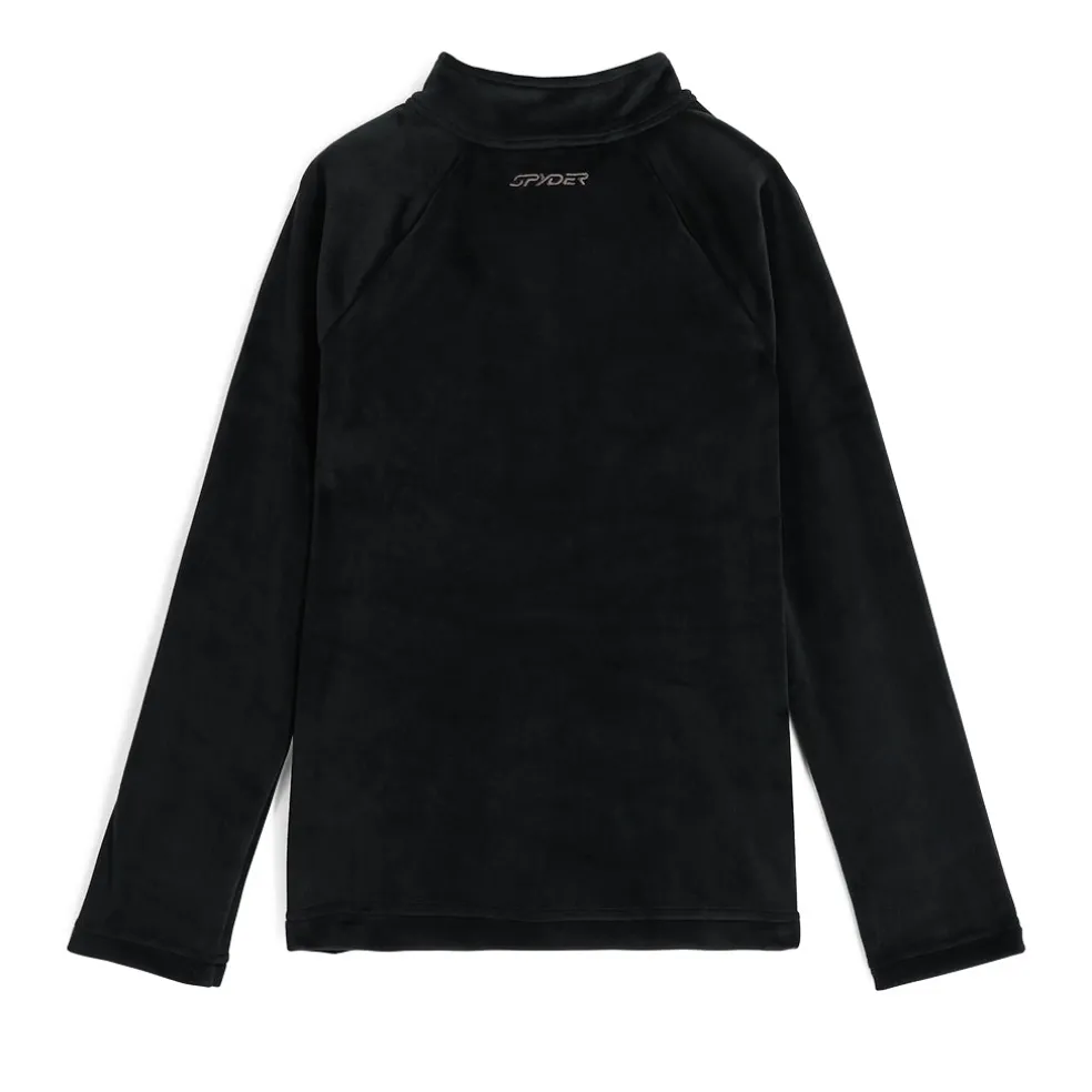 Spyder Fleece*Girls Shimmer Bug Half Zip - BLACK