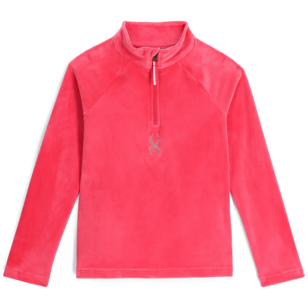 Spyder Fleece*Girls Shimmer Bug Half Zip - Prism Pink PRISMPINK