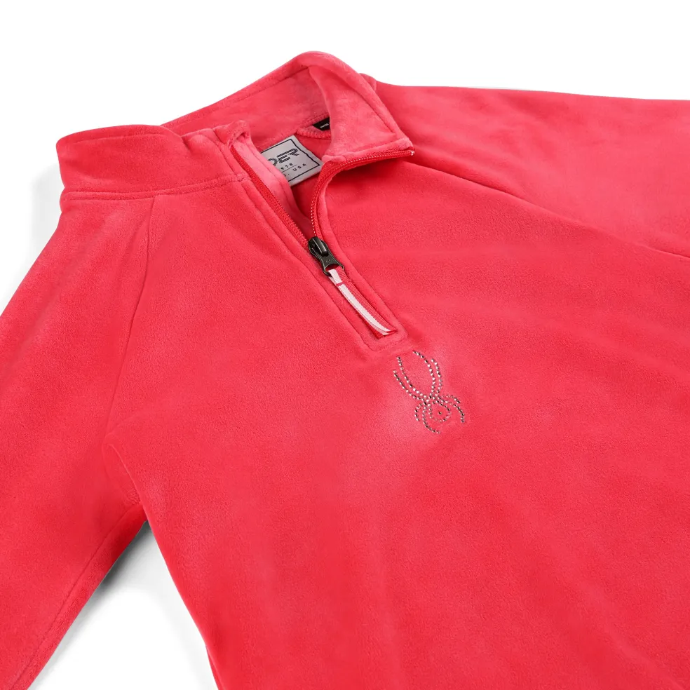Spyder Fleece*Girls Shimmer Bug Half Zip - Prism Pink PRISMPINK