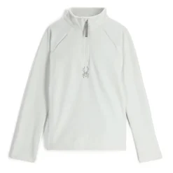 Spyder Fleece*Girls Shimmer Bug Half Zip - WHITE