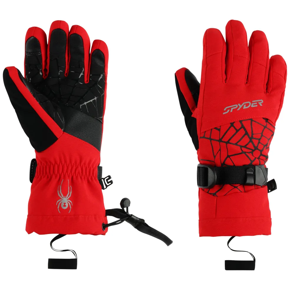 Spyder Gloves*Kids Overweb - Red SPYDERRED