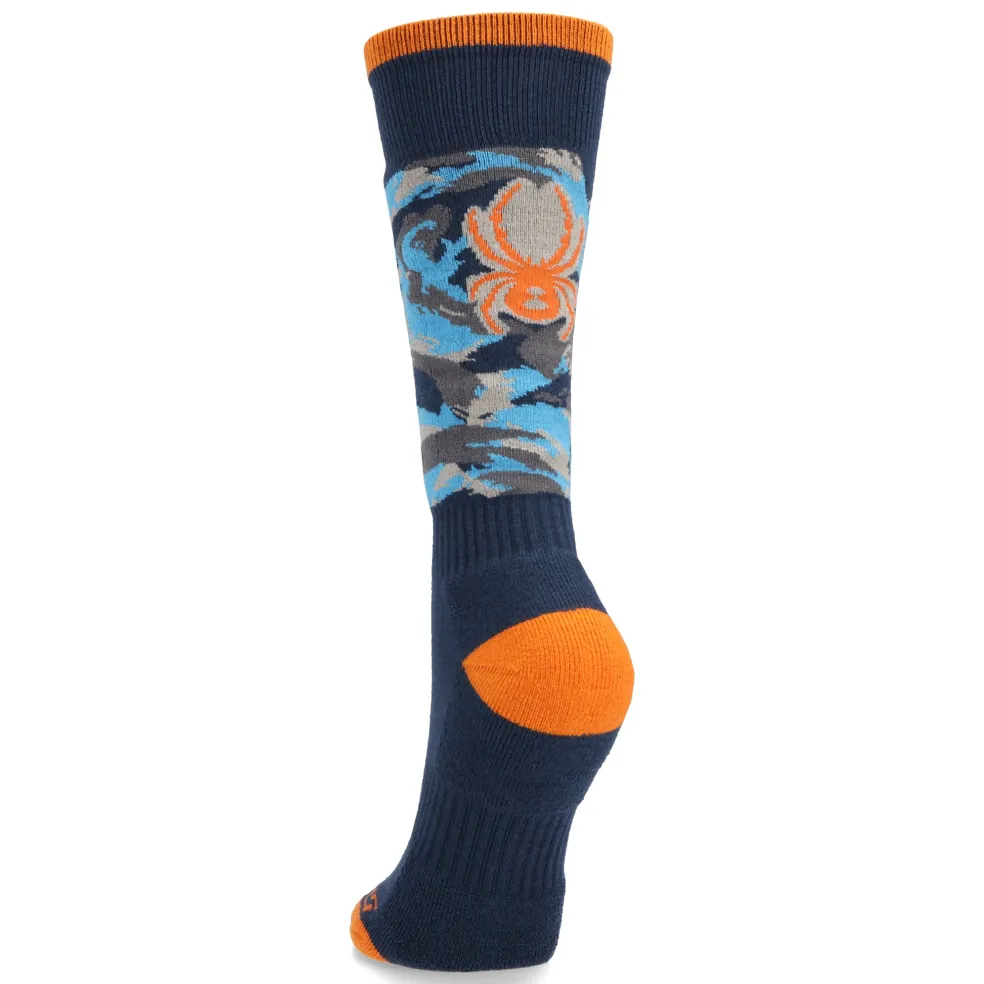 Spyder Socks*Kids Sweep - Camouflage Aether Blue CAMOUFLAGEAETHERBLUE