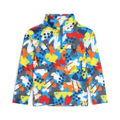 Spyder Layers*Little Boys Glacial Half Zip - Yeti Camo Aether Blue YETICAMOAETHERBLUE
