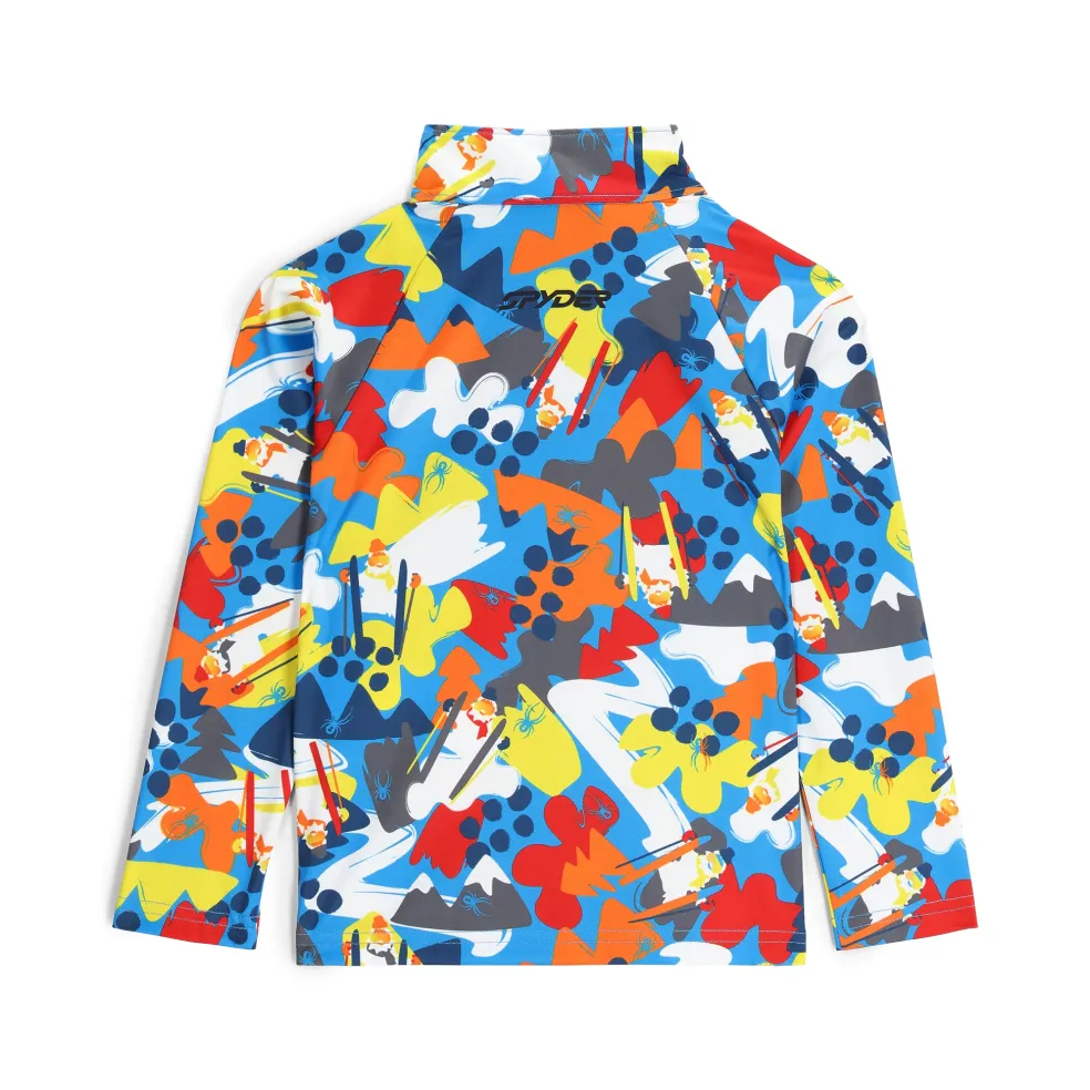 Spyder Layers*Little Boys Glacial Half Zip - Yeti Camo Aether Blue YETICAMOAETHERBLUE