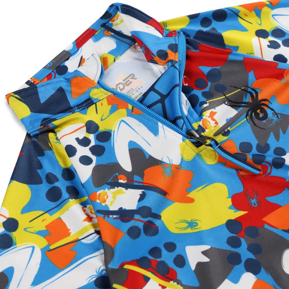 Spyder Layers*Little Boys Glacial Half Zip - Yeti Camo Aether Blue YETICAMOAETHERBLUE