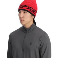 Spyder Hats*LOGO HAT - RED SPYDERRED
