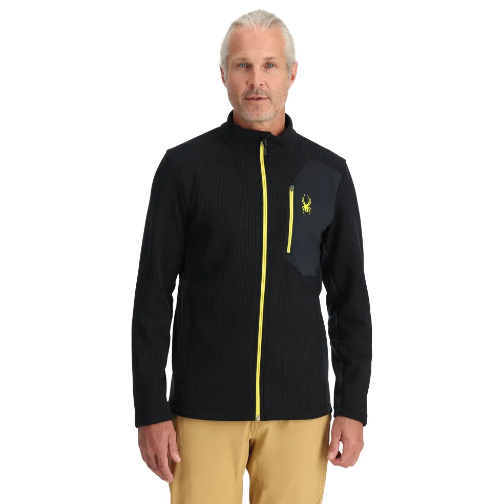 Spyder Midlayers|Fleece*Mens Bandit Full Zip - BLACK