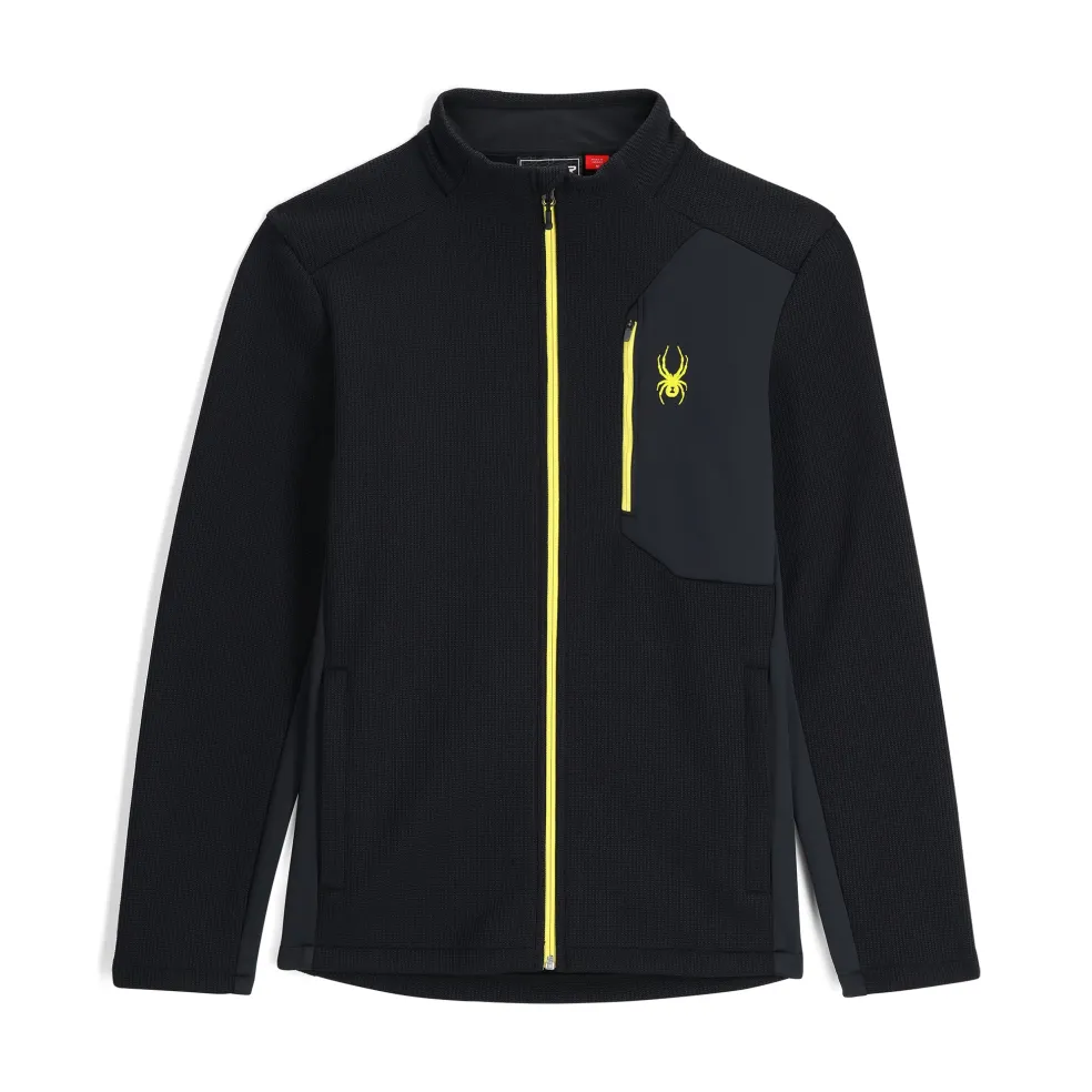Spyder Midlayers|Fleece*Mens Bandit Full Zip - BLACK