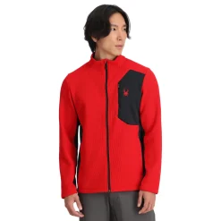 Spyder Midlayers|Fleece*Mens Bandit Full Zip - Red SPYDERRED