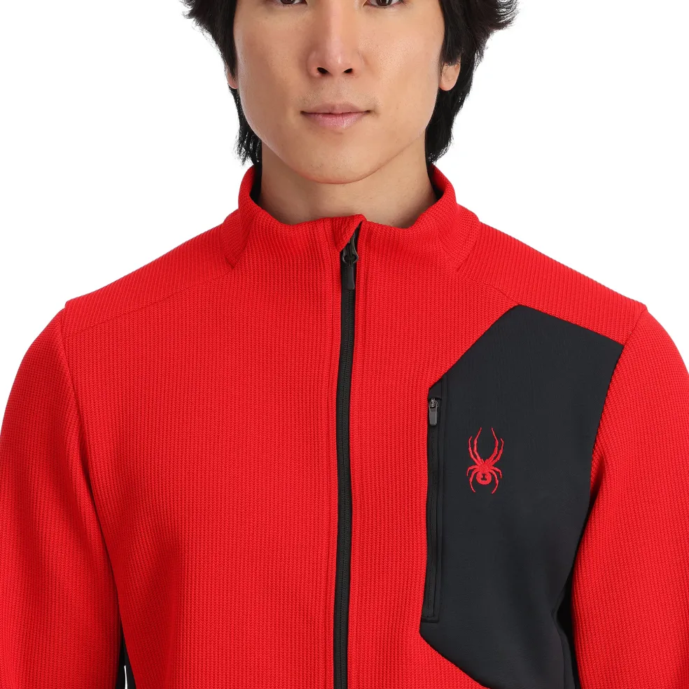 Spyder Midlayers|Fleece*Mens Bandit Full Zip - Red SPYDERRED