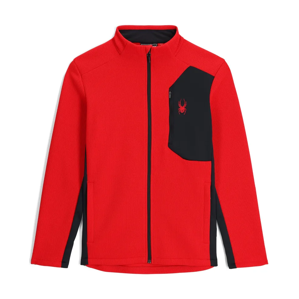 Spyder Midlayers|Fleece*Mens Bandit Full Zip - Red SPYDERRED