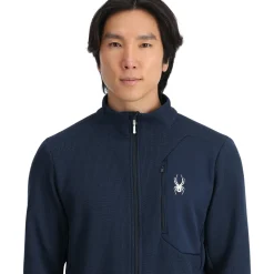Spyder Midlayers|Fleece*Mens Bandit Full Zip - True Navy TRUENAVY