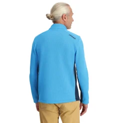 Spyder Midlayers|Fleece*Mens Bandit Half Zip - Aether Blue AETHERBLUE