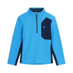 Spyder Midlayers|Fleece*Mens Bandit Half Zip - Aether Blue AETHERBLUE