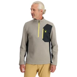 Spyder Midlayers|Fleece*Mens Bandit Half Zip - CONCRETE