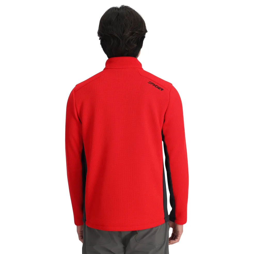 Spyder Midlayers|Fleece*Mens Bandit Half Zip - Red SPYDERRED