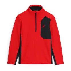 Spyder Midlayers|Fleece*Mens Bandit Half Zip - Red SPYDERRED