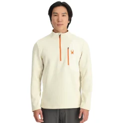 Spyder Midlayers|Fleece*Mens Bandit Half Zip - Vanilla Latte VANILLALATTE