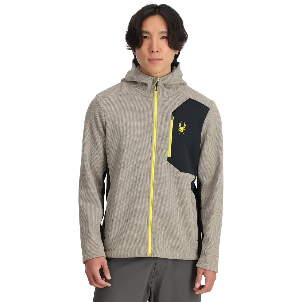 Spyder Midlayers|Fleece*Mens Bandit Hooded - CONCRETE