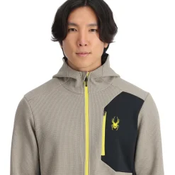Spyder Midlayers|Fleece*Mens Bandit Hooded - CONCRETE
