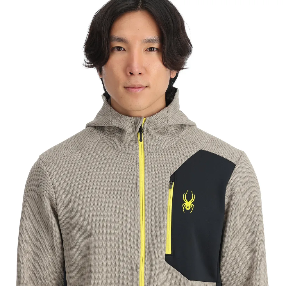 Spyder Midlayers|Fleece*Mens Bandit Hooded - CONCRETE