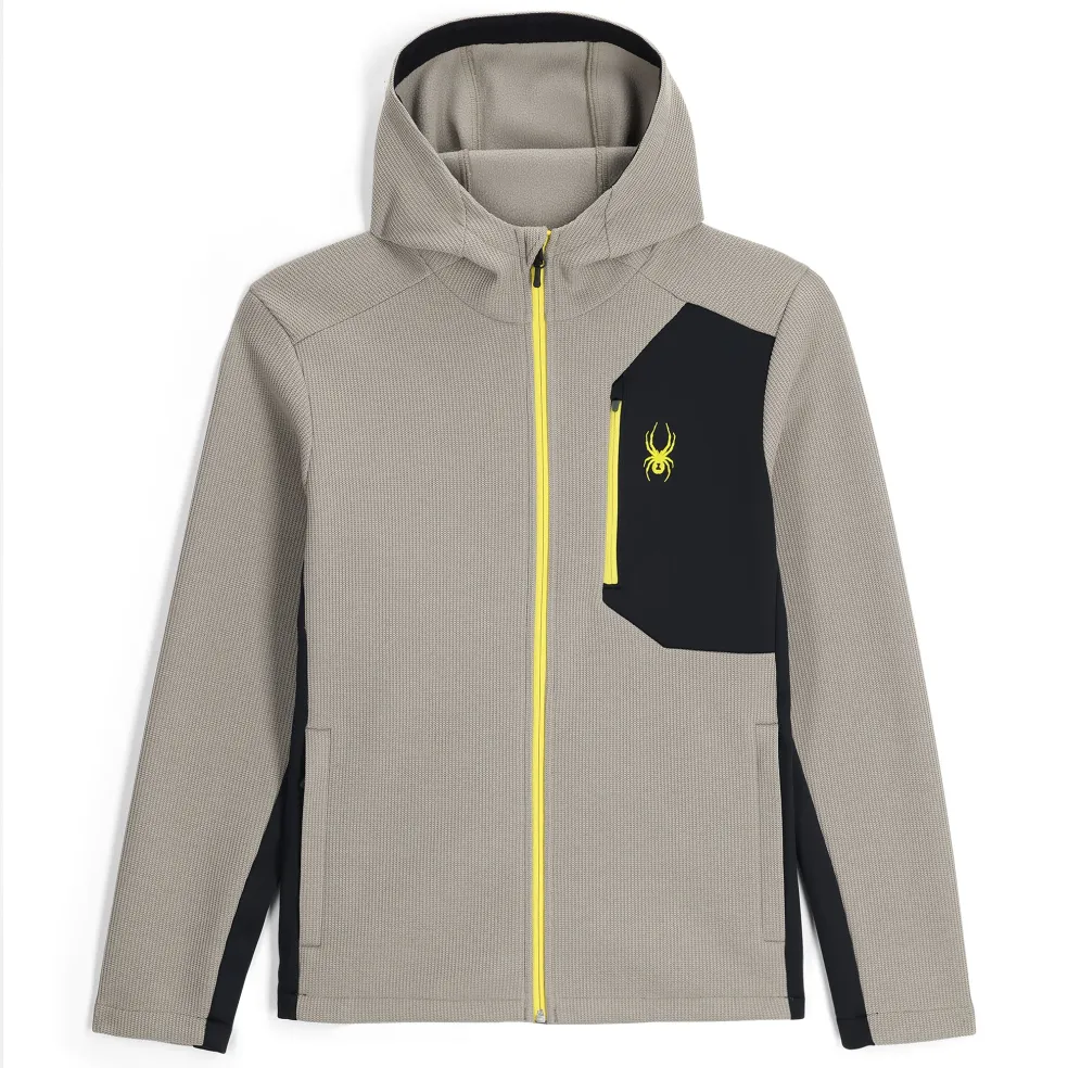 Spyder Midlayers|Fleece*Mens Bandit Hooded - CONCRETE