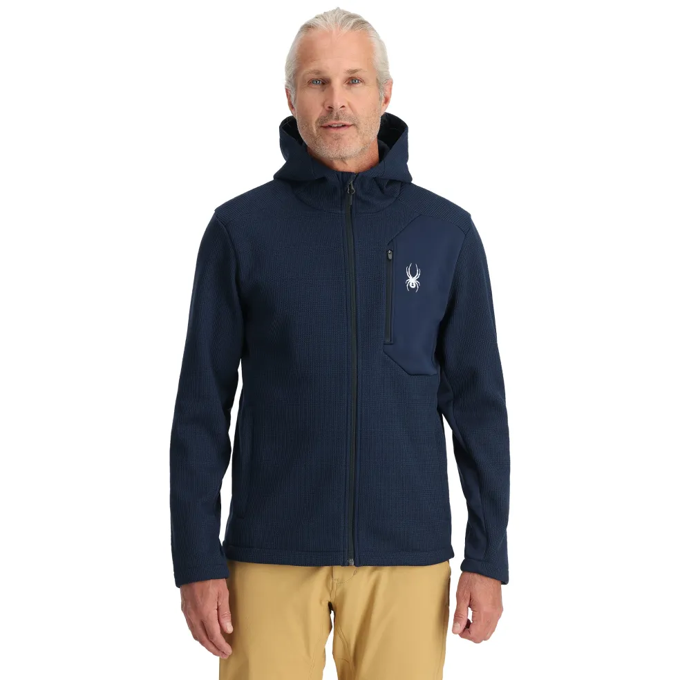 Spyder Midlayers|Fleece*Mens Bandit Hooded - True Navy TRUENAVY