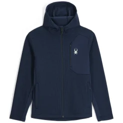Spyder Midlayers|Fleece*Mens Bandit Hooded - True Navy TRUENAVY