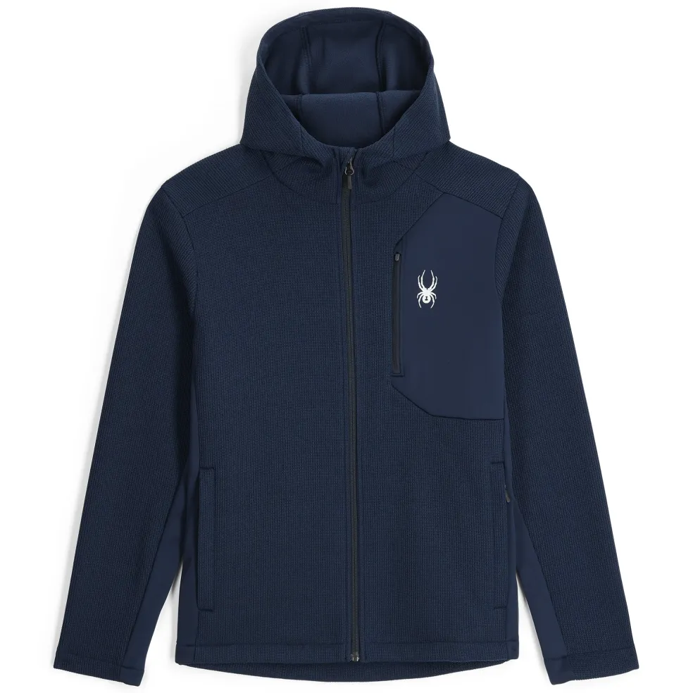 Spyder Midlayers|Fleece*Mens Bandit Hooded - True Navy TRUENAVY