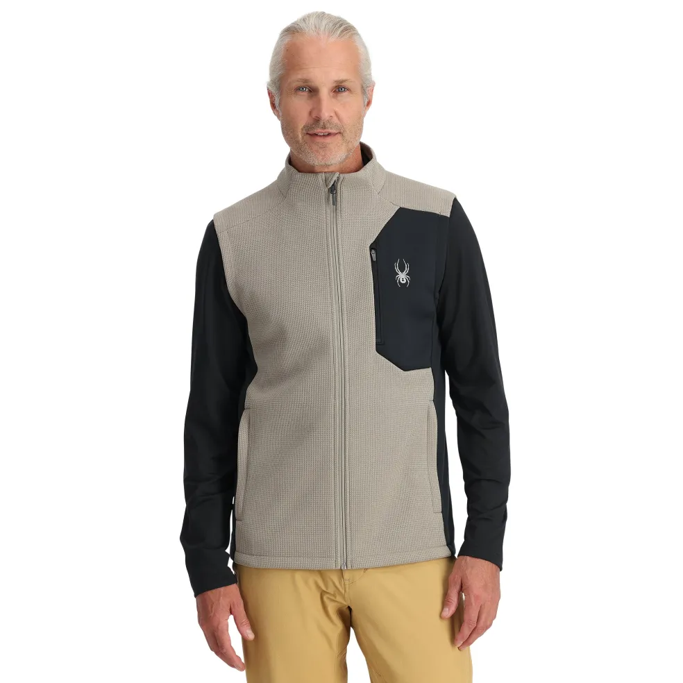 Spyder Midlayers|Fleece*Mens Bandit Vest - CONCRETE