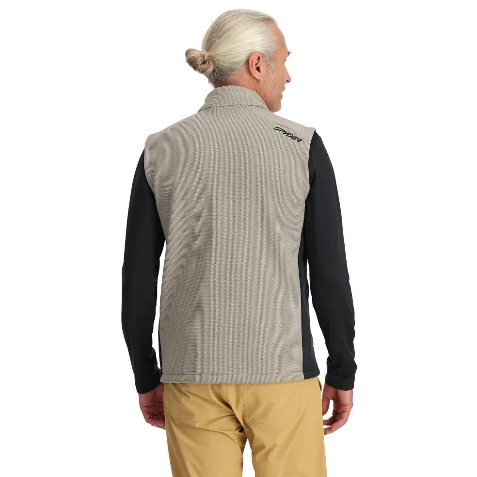 Spyder Midlayers|Fleece*Mens Bandit Vest - CONCRETE