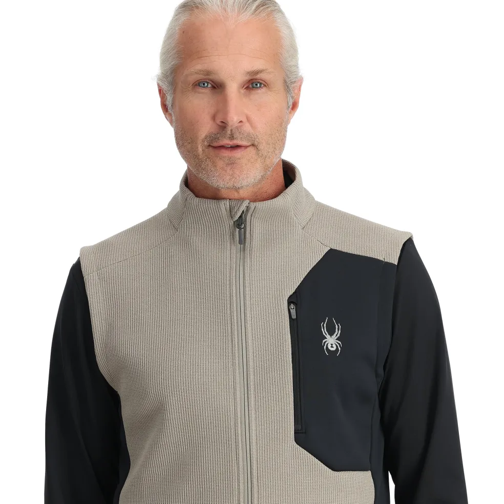 Spyder Midlayers|Fleece*Mens Bandit Vest - CONCRETE