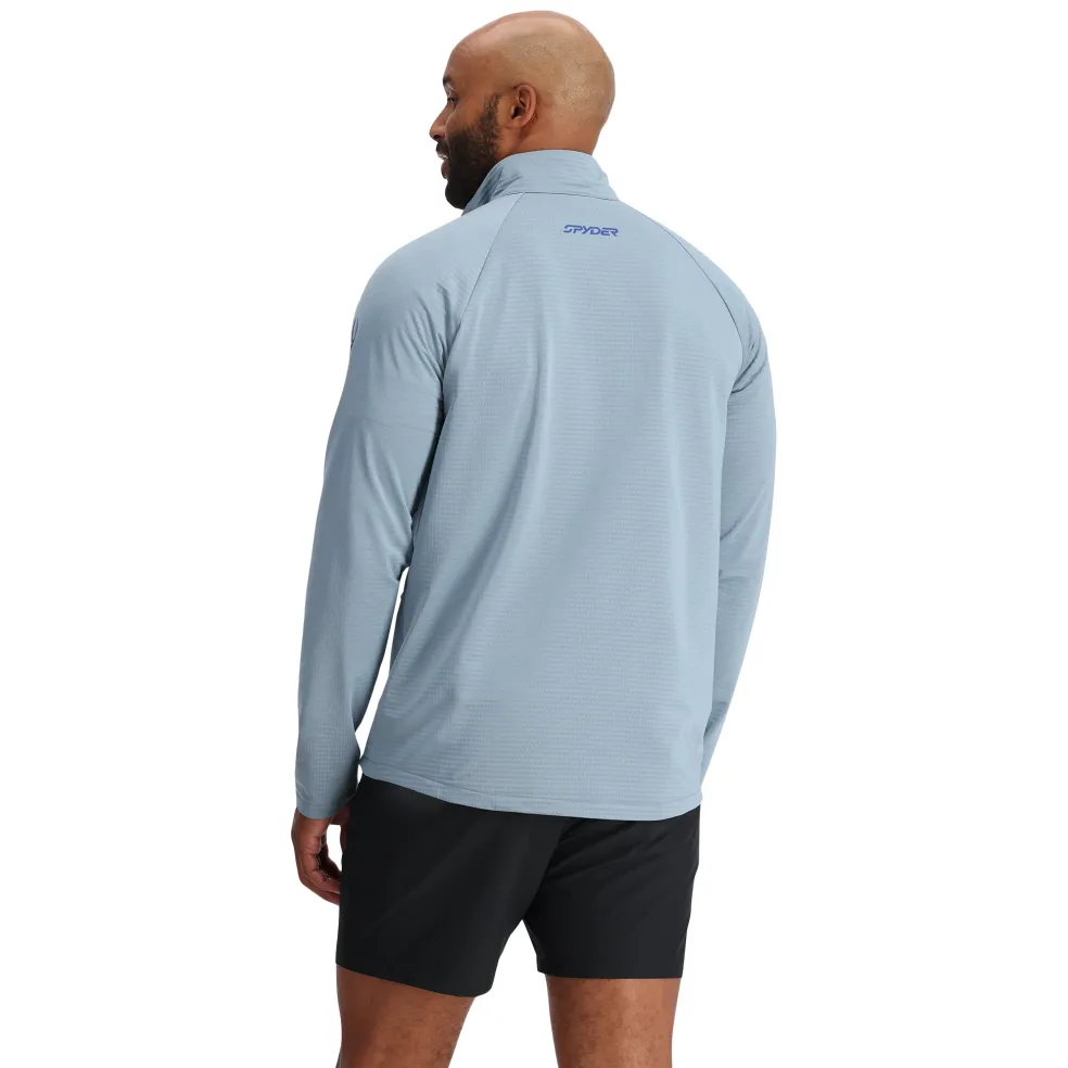 Spyder Fleece*Mens Gridweb Half Zip - Blue Fog BLUEFOG