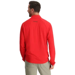 Spyder Midlayers|Fleece*Mens Gridweb Half Zip - Red SPYDERRED