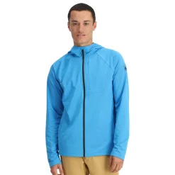 Spyder Midlayers|Fleece*Mens Gridweb Hoodie - Aether Blue AETHERBLUE