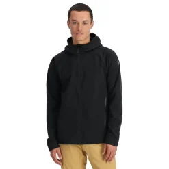 Spyder Midlayers|Fleece*Mens Gridweb Hoodie - BLACK