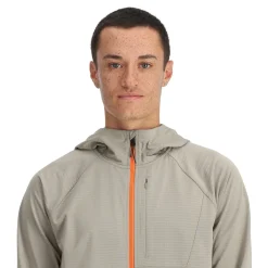 Spyder Midlayers|Fleece*Mens Gridweb Hoodie - CONCRETE