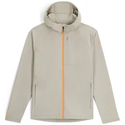 Spyder Midlayers|Fleece*Mens Gridweb Hoodie - CONCRETE