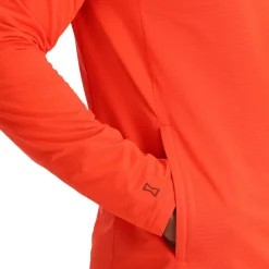Spyder Fleece*Mens Gridweb Hoodie - Twisted Orange TWISTEDORANGE