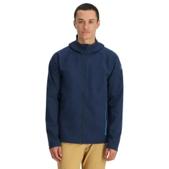 Spyder Midlayers|Fleece*Mens Gridweb ShellFleece™ Hoodie - True Navy TRUENAVY