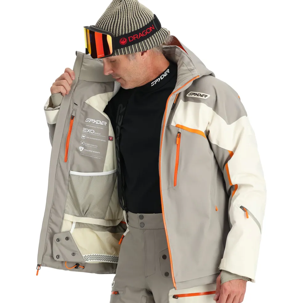 Spyder Insulated|Resort*Mens Leader - CONCRETE